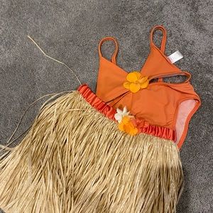 Disney Moana bathing suit 6/7 3 pieces with Skirt